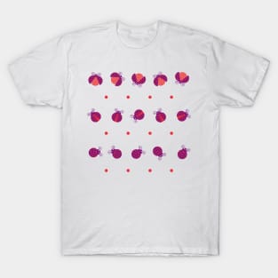 Purple cute ladybugs T-Shirt